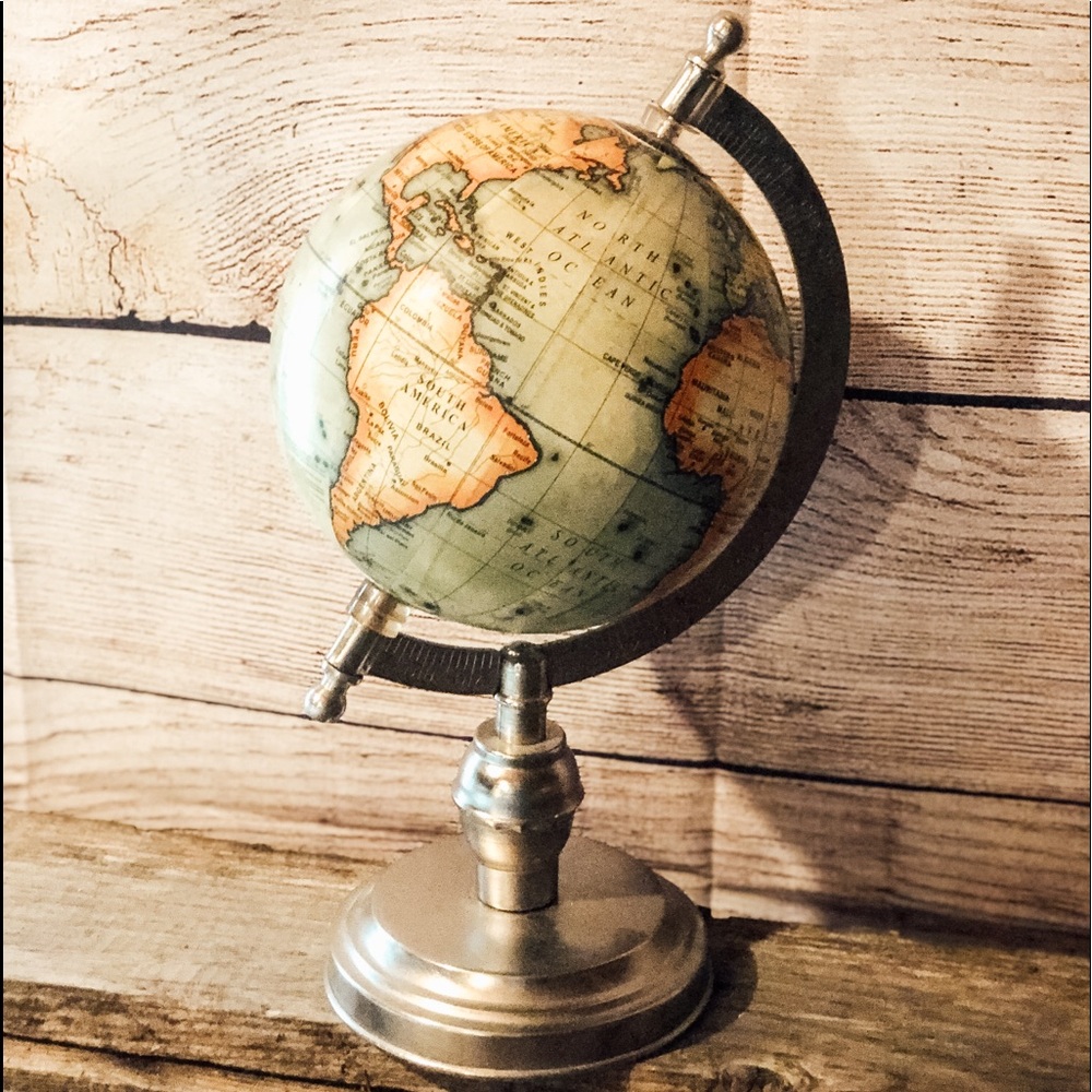 Small Vintage Desk Globe